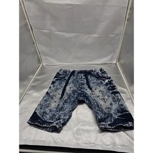 Switch Remarkable Mens Acid Wash Denim Shorts Blue Nautical Anchor Print Size L